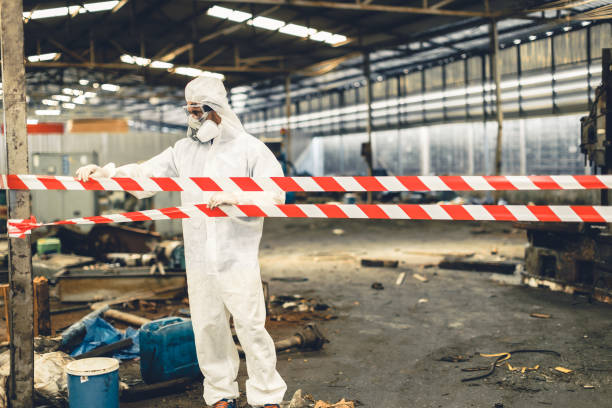 Professional Crime Scene Cleanup technician working in Woodbury, NJ